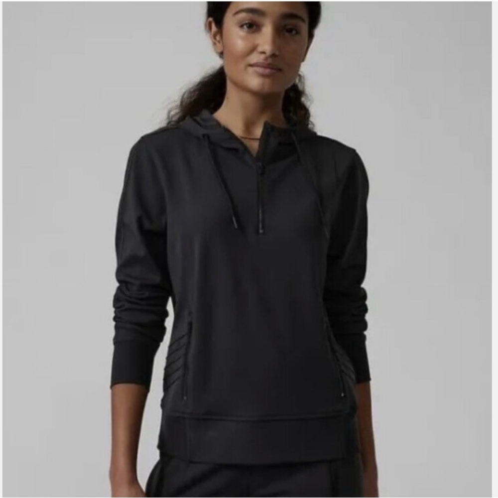 Athleta Black Hoodie Sweatshirt